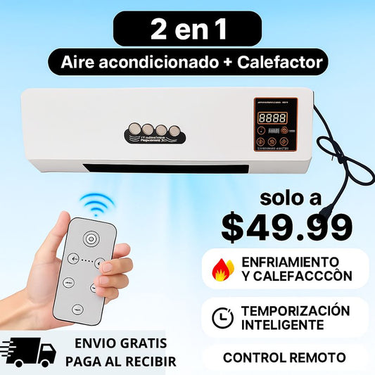 ClimaMax™ 2 en 1 – Potente Aire Acondicionado & Calefactor